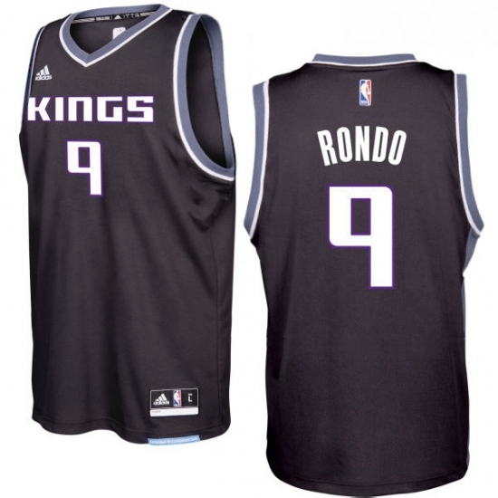 Sacramento Kings 9 Rajon Rondo 2016 17 Seasons Black Alternate New Swingman Jersey Sacramento Kings 9 Rajon Rondo 2016 17 Seasons Black Alternate New Swingman Jersey
