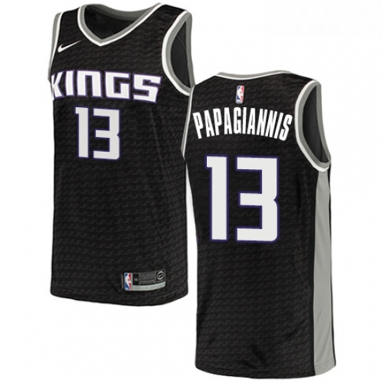 Womens Nike Sacramento Kings 13 Georgios Papagiannis Swingman Black NBA Jersey Statement Edition Womens Nike Sacramento Kings 13 Georgios Papagiannis Swingman Black NBA Jersey Statement Edition