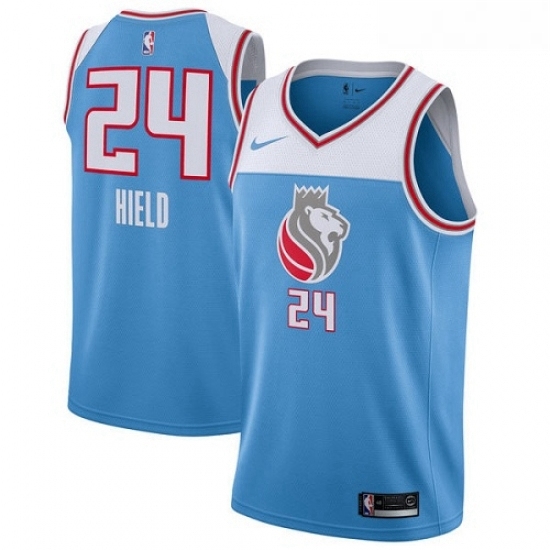 Womens Nike Sacramento Kings 24 Buddy Hield Swingman Blue NBA Jersey City Edition Womens Nike Sacramento Kings 24 Buddy Hield Swingman Blue NBA Jersey City Edition