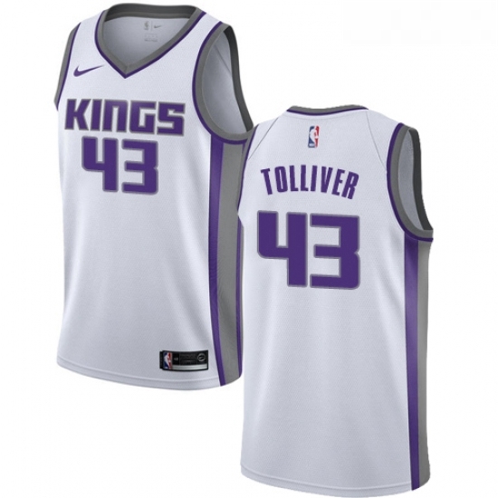 Womens Nike Sacramento Kings 43 Anthony Tolliver Swingman White NBA Jersey Association Edition Womens Nike Sacramento Kings 43 Anthony Tolliver Swingman White NBA Jersey Association Edition
