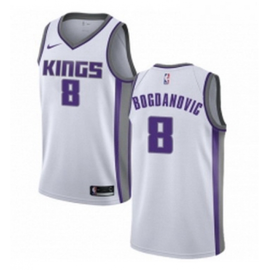 Womens Nike Sacramento Kings 8 Bogdan Bogdanovic Swingman White NBA Jersey Association Edition Womens Nike Sacramento Kings 8 Bogdan Bogdanovic Swingman White NBA Jersey Association Edition