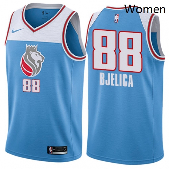 Womens Nike Sacramento Kings 88 Nemanja Bjelica Swingman Blue NBA Jersey City Edition Womens Nike Sacramento Kings 88 Nemanja Bjelica Swingman Blue NBA Jersey City Edition