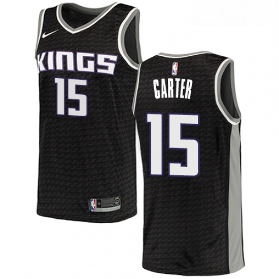 Youth Nike Sacramento Kings 15 Vince Carter Swingman Black NBA Jersey Statement Edition Youth Nike Sacramento Kings 15 Vince Carter Swingman Black NBA Jersey Statement Edition
