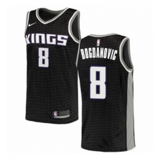 Youth Nike Sacramento Kings 8 Bogdan Bogdanovic Swingman Black NBA Jersey Statement Edition Youth Nike Sacramento Kings 8 Bogdan Bogdanovic Swingman Black NBA Jersey Statement Edition