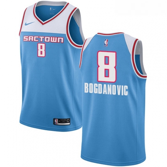 Youth Nike Sacramento Kings 8 Bogdan Bogdanovic Swingman Blue NBA Jersey 2018 19 City Edition Youth Nike Sacramento Kings 8 Bogdan Bogdanovic Swingman Blue NBA Jersey 2018 19 City Edition