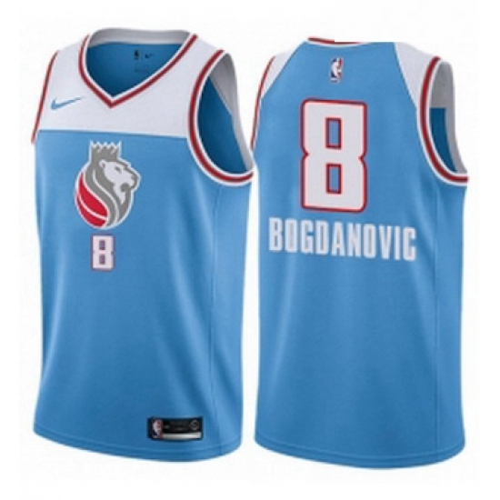 Youth Nike Sacramento Kings 8 Bogdan Bogdanovic Swingman Blue NBA Jersey City Edition Youth Nike Sacramento Kings 8 Bogdan Bogdanovic Swingman Blue NBA Jersey City Edition