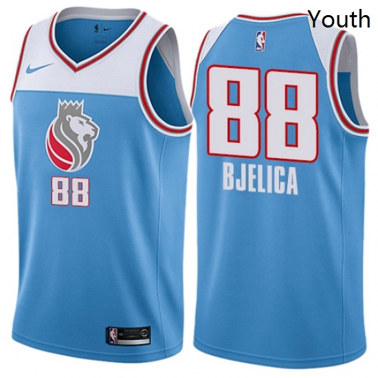 Youth Nike Sacramento Kings 88 Nemanja Bjelica Swingman Blue NBA Jersey City Edition Youth Nike Sacramento Kings 88 Nemanja Bjelica Swingman Blue NBA Jersey City Edition