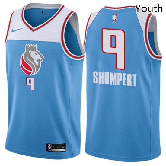 Youth Nike Sacramento Kings 9 Iman Shumpert Swingman Blue NBA Jersey City Edition Youth Nike Sacramento Kings 9 Iman Shumpert Swingman Blue NBA Jersey City Edition