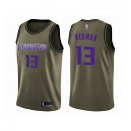 Youth Sacramento Kings 13 Dewayne Dedmon Swingman Green Salute to Service Basketball Jersey Youth Sacramento Kings 13 Dewayne Dedmon Swingman Green Salute to Service Basketball Jersey
