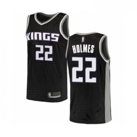 Youth Sacramento Kings 22 Richaun Holmes Swingman Black Basketball Jersey Statement Edition Youth Sacramento Kings 22 Richaun Holmes Swingman Black Basketball Jersey Statement Edition