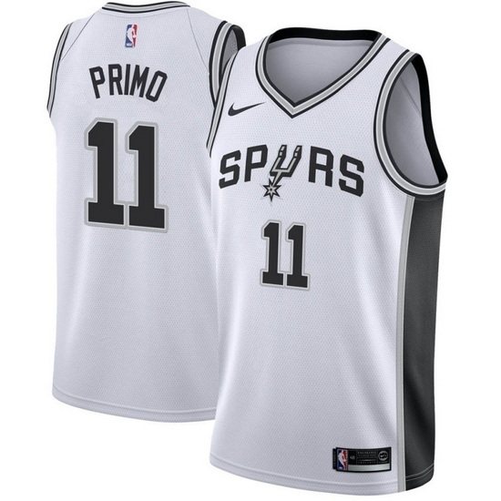 Men San Antonio Spurs 11 Joshua Primo White Association Edition Stitched Jersey Men San Antonio Spurs 11 Joshua Primo White Association Edition Stitched Jersey