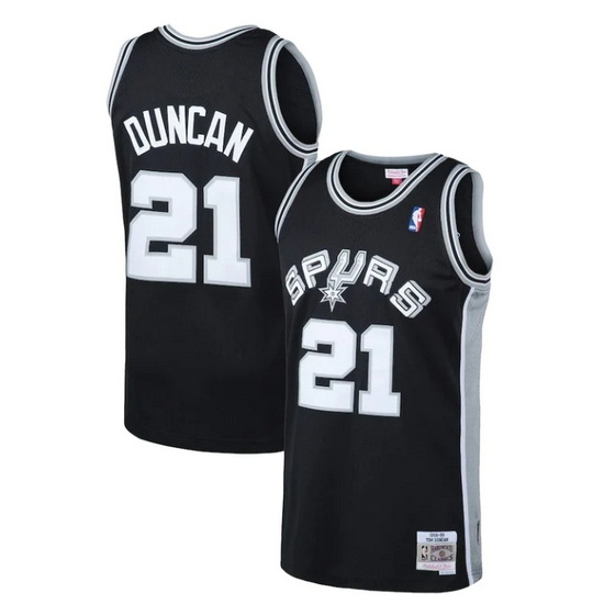 Men San Antonio Spurs 21 Tim Duncan Black 1998 99 Throwback Basketball Jersey Men San Antonio Spurs 21 Tim Duncan Black 1998 99 Throwback Basketball Jersey