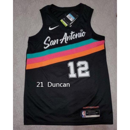 Men Tim Duncan 21 2020 City Edition Jersey Men Tim Duncan 21 2020 City Edition Jersey