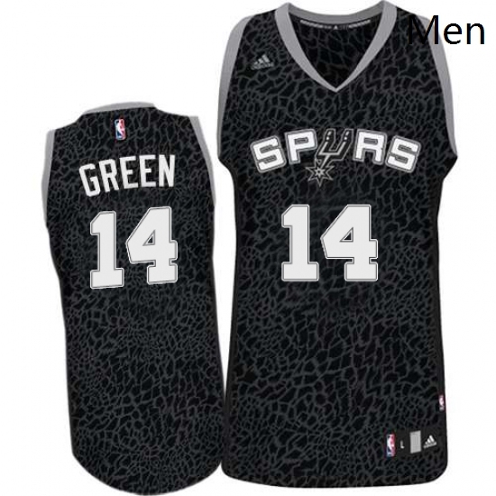 Mens Adidas San Antonio Spurs 14 Danny Green Authentic Black Crazy Light NBA Jersey Mens Adidas San Antonio Spurs 14 Danny Green Authentic Black Crazy Light NBA Jersey