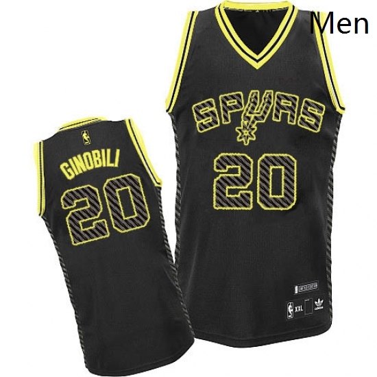 Mens Adidas San Antonio Spurs 20 Manu Ginobili Authentic Black Electricity Fashion NBA Jersey Mens Adidas San Antonio Spurs 20 Manu Ginobili Authentic Black Electricity Fashion NBA Jersey