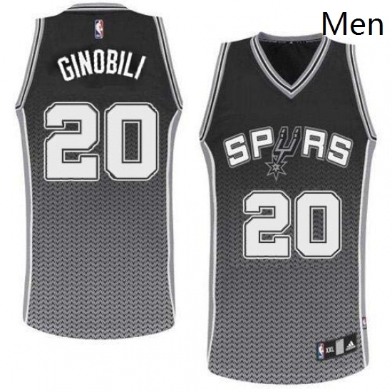 Mens Adidas San Antonio Spurs 20 Manu Ginobili Authentic Black Resonate Fashion NBA Jersey Mens Adidas San Antonio Spurs 20 Manu Ginobili Authentic Black Resonate Fashion NBA Jersey