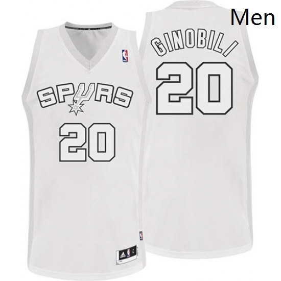 Mens Adidas San Antonio Spurs 20 Manu Ginobili Authentic White Winter On Court NBA Jersey Mens Adidas San Antonio Spurs 20 Manu Ginobili Authentic White Winter On Court NBA Jersey