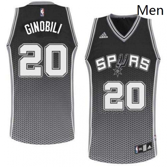 Mens Adidas San Antonio Spurs 20 Manu Ginobili Swingman Black Resonate Fashion NBA Jersey Mens Adidas San Antonio Spurs 20 Manu Ginobili Swingman Black Resonate Fashion NBA Jersey