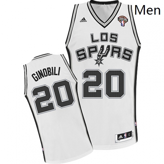 Mens Adidas San Antonio Spurs 20 Manu Ginobili Swingman White ABA Hardwood Classic NBA Jersey Mens Adidas San Antonio Spurs 20 Manu Ginobili Swingman White ABA Hardwood Classic NBA Jersey
