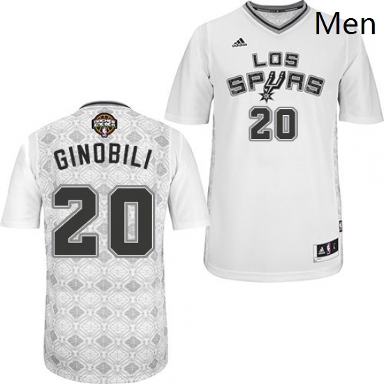 Mens Adidas San Antonio Spurs 20 Manu Ginobili Swingman White New Latin Nights NBA Jersey Mens Adidas San Antonio Spurs 20 Manu Ginobili Swingman White New Latin Nights NBA Jersey
