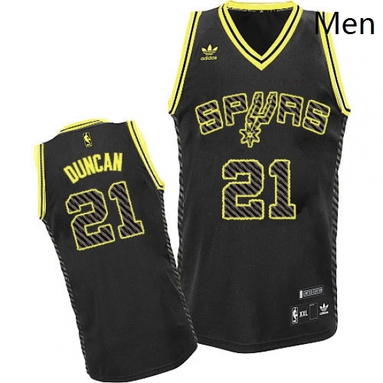 Mens Adidas San Antonio Spurs 21 Tim Duncan Swingman Black Electricity Fashion NBA Jersey Mens Adidas San Antonio Spurs 21 Tim Duncan Swingman Black Electricity Fashion NBA Jersey