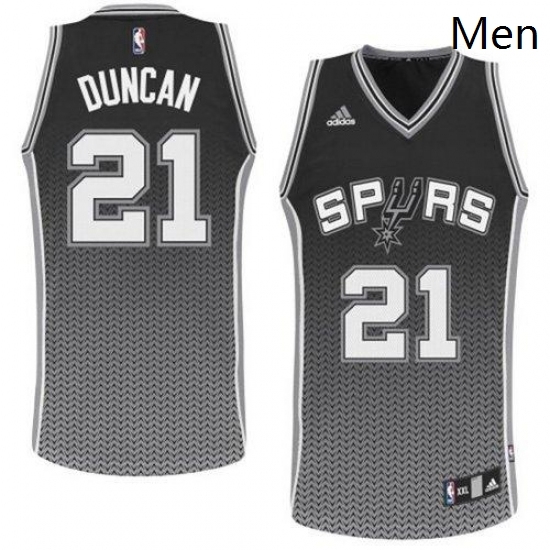 Mens Adidas San Antonio Spurs 21 Tim Duncan Swingman Black Resonate Fashion NBA Jersey Mens Adidas San Antonio Spurs 21 Tim Duncan Swingman Black Resonate Fashion NBA Jersey