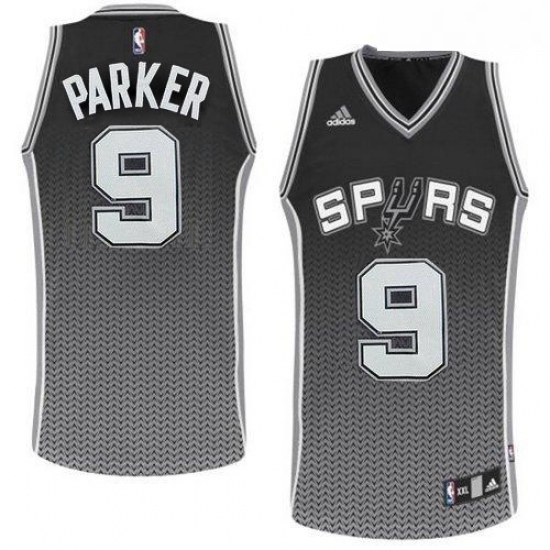 Mens Adidas San Antonio Spurs 9 Tony Parker Swingman Black Resonate Fashion NBA Jersey Mens Adidas San Antonio Spurs 9 Tony Parker Swingman Black Resonate Fashion NBA Jersey