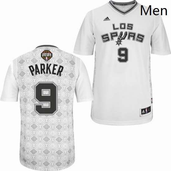 Mens Adidas San Antonio Spurs 9 Tony Parker Swingman White New Latin Nights NBA Jersey Mens Adidas San Antonio Spurs 9 Tony Parker Swingman White New Latin Nights NBA Jersey