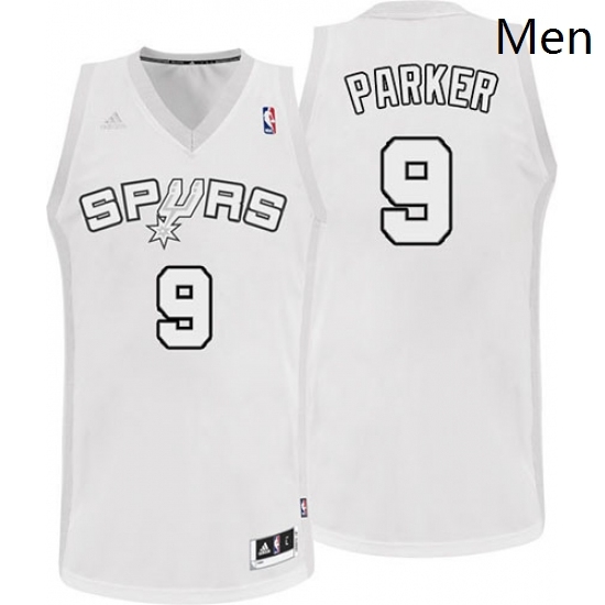Mens Adidas San Antonio Spurs 9 Tony Parker Swingman White Winter On Court NBA Jersey Mens Adidas San Antonio Spurs 9 Tony Parker Swingman White Winter On Court NBA Jersey