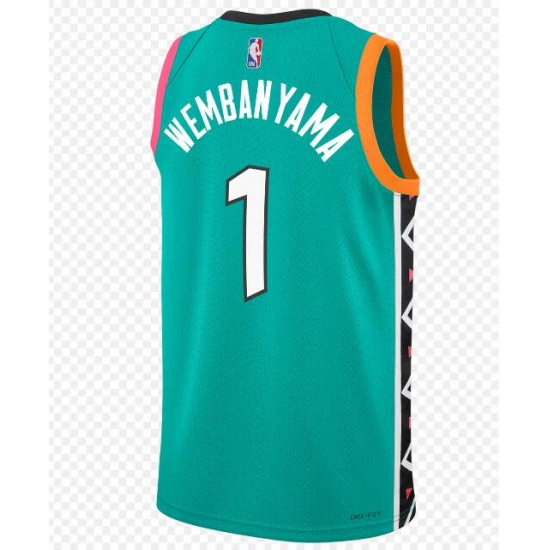 Men's NBA San Antonio Spurs #1 Victor Wembanyama City Edition Jersey Men's NBA San Antonio Spurs #1 Victor Wembanyama City Edition Jersey