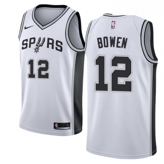 Mens Nike San Antonio Spurs 12 Bruce Bowen Swingman White Home NBA Jersey Association Edition Mens Nike San Antonio Spurs 12 Bruce Bowen Swingman White Home NBA Jersey Association Edition