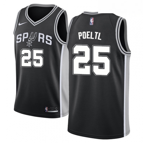 Mens Nike San Antonio Spurs 25 Jakob Poeltl Swingman Black NBA Jersey Icon Edition Mens Nike San Antonio Spurs 25 Jakob Poeltl Swingman Black NBA Jersey Icon Edition