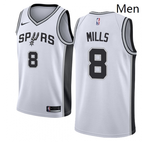 Mens Nike San Antonio Spurs 8 Patty Mills Swingman White Home NBA Jersey Association Edition Mens Nike San Antonio Spurs 8 Patty Mills Swingman White Home NBA Jersey Association Edition