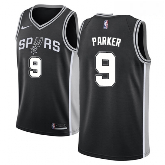 Mens Nike San Antonio Spurs 9 Tony Parker Swingman Black Road NBA Jersey Icon Edition Mens Nike San Antonio Spurs 9 Tony Parker Swingman Black Road NBA Jersey Icon Edition