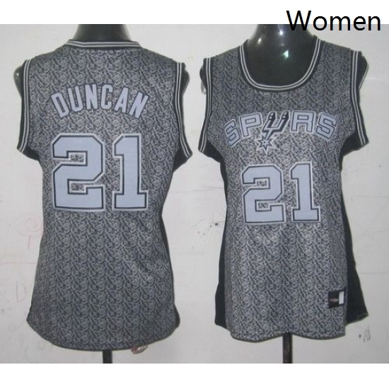 Womens Adidas San Antonio Spurs 21 Tim Duncan Authentic Grey Static Fashion NBA Jersey Womens Adidas San Antonio Spurs 21 Tim Duncan Authentic Grey Static Fashion NBA Jersey
