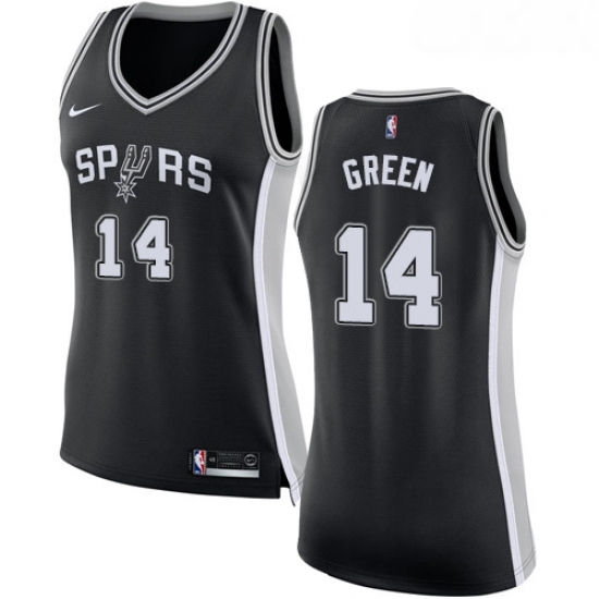 Womens Nike San Antonio Spurs 14 Danny Green Swingman Black Road NBA Jersey Icon Edition Womens Nike San Antonio Spurs 14 Danny Green Swingman Black Road NBA Jersey Icon Edition
