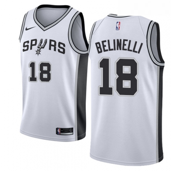Womens Nike San Antonio Spurs 18 Marco Belinelli Swingman White NBA Jersey Association Edition Womens Nike San Antonio Spurs 18 Marco Belinelli Swingman White NBA Jersey Association Edition