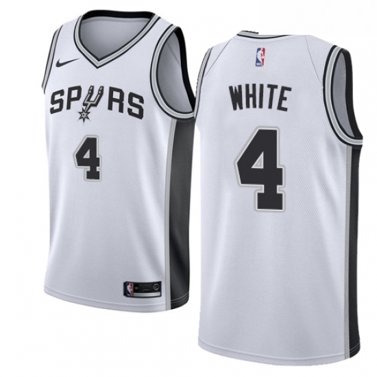 Womens Nike San Antonio Spurs 4 Derrick White Swingman White Home NBA Jersey Association Edition Womens Nike San Antonio Spurs 4 Derrick White Swingman White Home NBA Jersey Association Edition