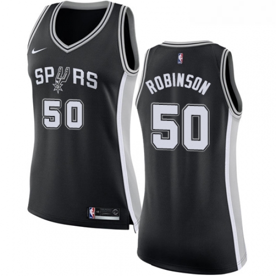 Womens Nike San Antonio Spurs 50 David Robinson Swingman Black Road NBA Jersey Icon Edition Womens Nike San Antonio Spurs 50 David Robinson Swingman Black Road NBA Jersey Icon Edition