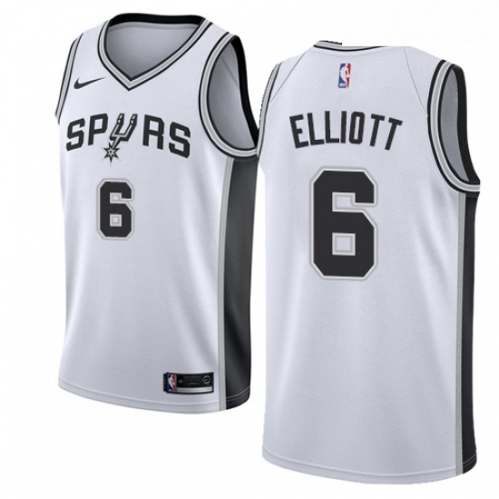Womens Nike San Antonio Spurs 6 Sean Elliott Authentic White Home NBA Jersey Association Edition Womens Nike San Antonio Spurs 6 Sean Elliott Authentic White Home NBA Jersey Association Edition