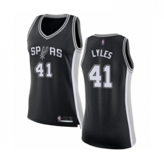 Womens San Antonio Spurs 41 Trey Lyles Swingman Black Basketball Jersey Icon Edition Womens San Antonio Spurs 41 Trey Lyles Swingman Black Basketball Jersey Icon Edition