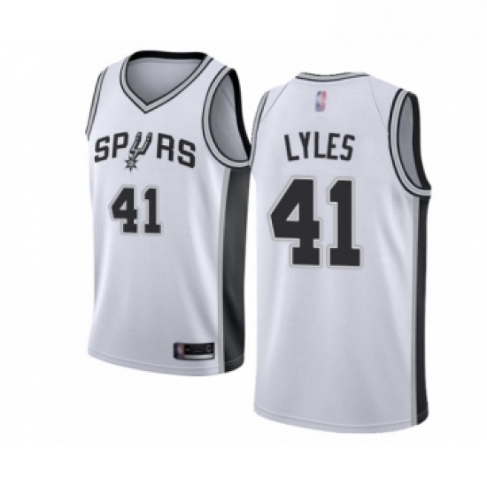 Womens San Antonio Spurs 41 Trey Lyles Swingman White Basketball Jersey Association Edition Womens San Antonio Spurs 41 Trey Lyles Swingman White Basketball Jersey Association Edition