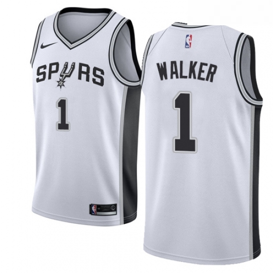 Youth Nike San Antonio Spurs 1 Lonnie Walker Swingman White NBA Jersey Association Edition Youth Nike San Antonio Spurs 1 Lonnie Walker Swingman White NBA Jersey Association Edition