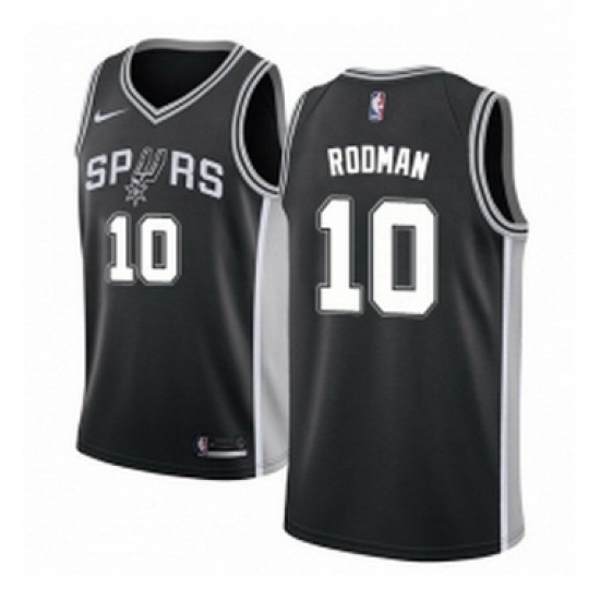 Youth Nike San Antonio Spurs 10 Dennis Rodman Swingman Black Road NBA Jersey Icon Edition Youth Nike San Antonio Spurs 10 Dennis Rodman Swingman Black Road NBA Jersey Icon Edition