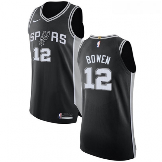 Youth Nike San Antonio Spurs 12 Bruce Bowen Authentic Black Road NBA Jersey Icon Edition Youth Nike San Antonio Spurs 12 Bruce Bowen Authentic Black Road NBA Jersey Icon Edition