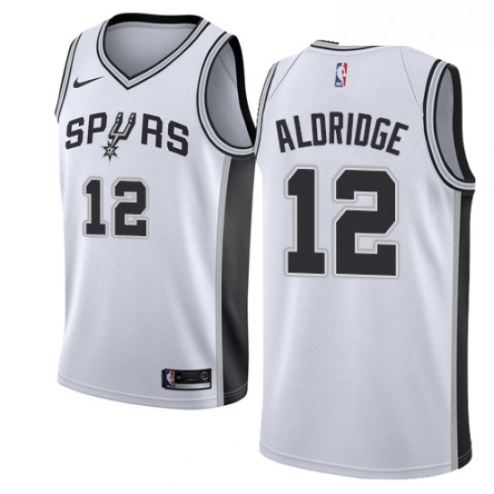 Youth Nike San Antonio Spurs 12 LaMarcus Aldridge Authentic White Home NBA Jersey Association Edition Youth Nike San Antonio Spurs 12 LaMarcus Aldridge Authentic White Home NBA Jersey Association Edition