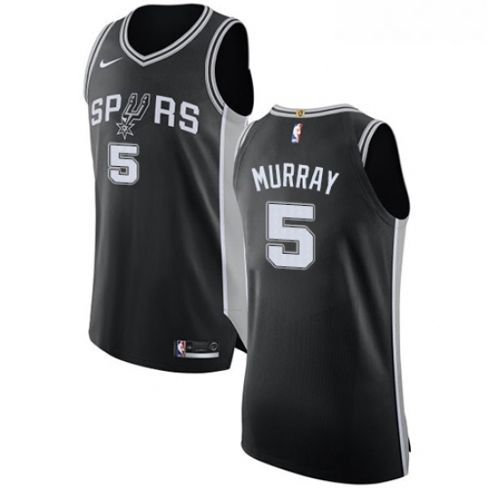 Youth Nike San Antonio Spurs 5 Dejounte Murray Authentic Black Road NBA Jersey Icon Edition Youth Nike San Antonio Spurs 5 Dejounte Murray Authentic Black Road NBA Jersey Icon Edition