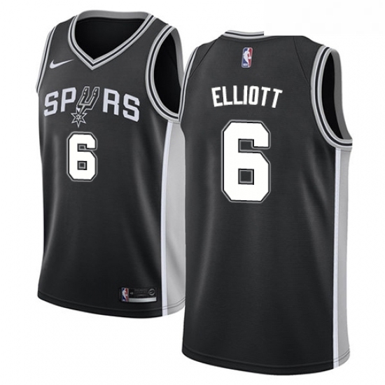 Youth Nike San Antonio Spurs 6 Sean Elliott Swingman Black Road NBA Jersey Icon Edition Youth Nike San Antonio Spurs 6 Sean Elliott Swingman Black Road NBA Jersey Icon Edition
