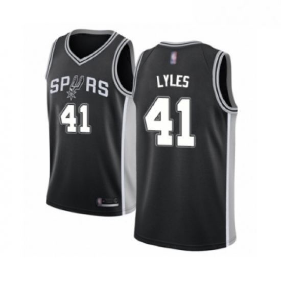 Youth San Antonio Spurs 41 Trey Lyles Swingman Black Basketball Jersey Icon Edition Youth San Antonio Spurs 41 Trey Lyles Swingman Black Basketball Jersey Icon Edition