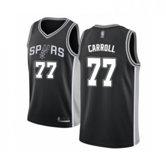 Youth San Antonio Spurs 77 DeMarre Carroll Swingman Black Basketball Jersey Icon Edition Youth San Antonio Spurs 77 DeMarre Carroll Swingman Black Basketball Jersey Icon Edition